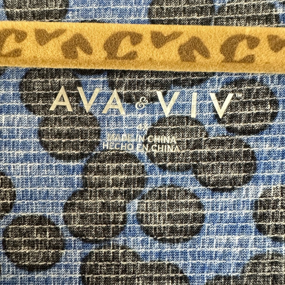 New Without Tag Plus Size Ava & Viv Elegant Polka… - image 5